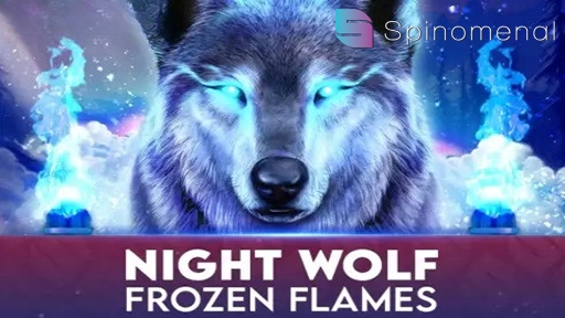 Casino Slots Night Wolf Frozen Flames